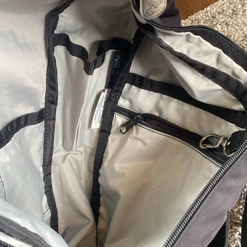 Ameribag Pack Healthy Back Bag Small Black Sling Shoulder Travel Day Bag